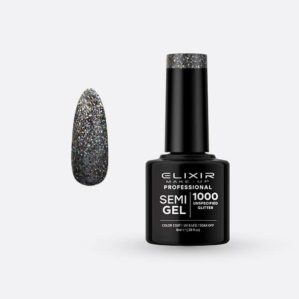Elixir Ημιμόνιμο βερνίκι 8ml – #1000 (Unspecified Glitter)