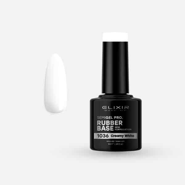 Elixir Rubber Base 8ml – #1036 (Creamy White)