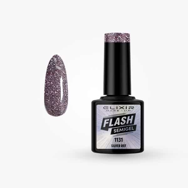 Elixir Ημιμόνιμο βερνίκι Flash 8ml – #1131 (Silver Ref)