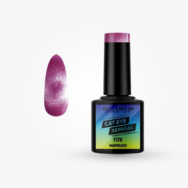 Elixir Ημιμόνιμο βερνίκι Cat Eye 8ml – #1176 (Mauvelous)