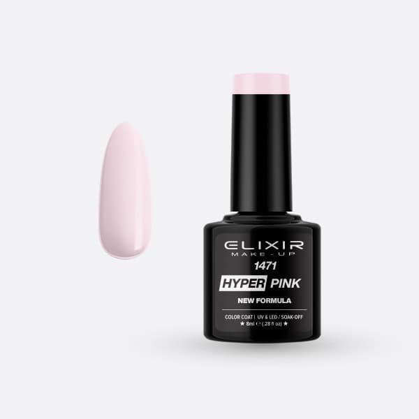 Elixir Ημιμόνιμο βερνίκι Hyper 8ml – #1471 (Hyper Pink)
