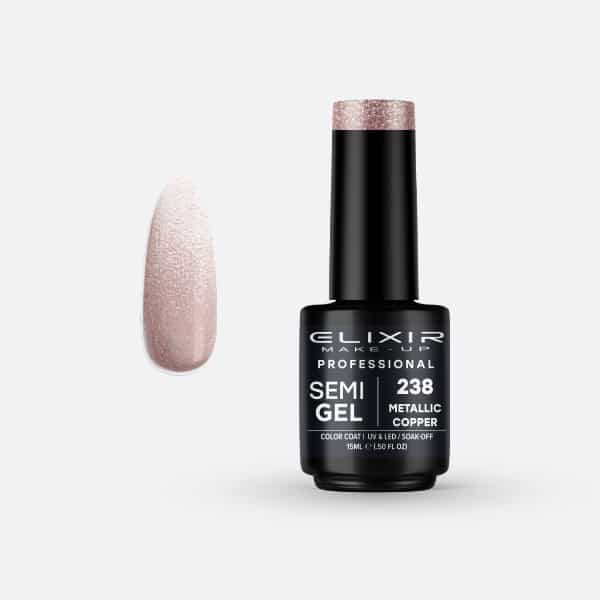 Elixir Pro. Ημιμόνιμο βερνίκι 15ml – #238 (Metallic Copper)