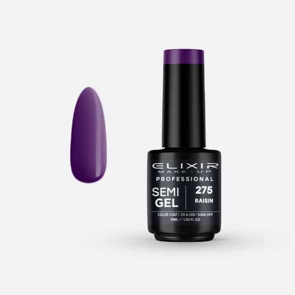 Elixir Pro. Ημιμόνιμο βερνίκι 15ml – #275 (Raisin)