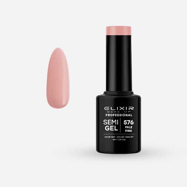 Elixir Ημιμόνιμο βερνίκι 5ml - #576 (Pale Pink)