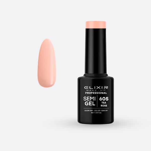 Elixir Ημιμόνιμο βερνίκι 5ml - #605 (Tea Rose)