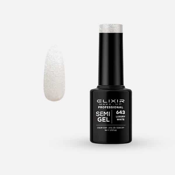 Elixir Ημιμόνιμο βερνίκι 5ml – #643 (Luxury White)