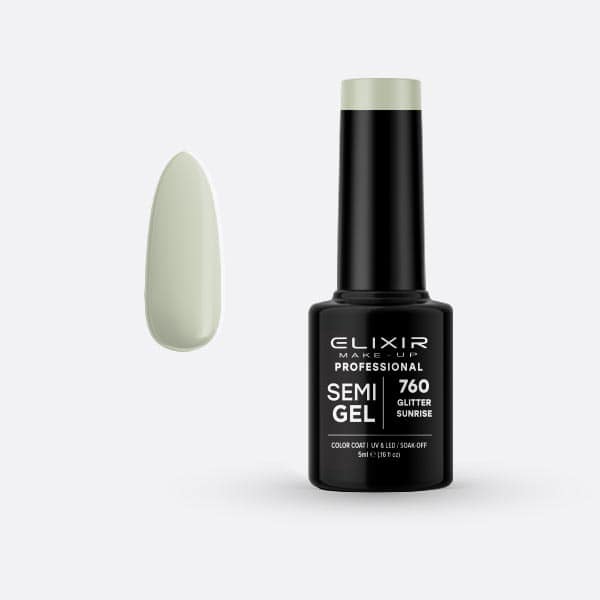 Elixir Ημιμόνιμο βερνίκι 5ml – #760 (Glitter Sunrise)