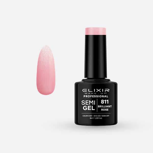 Elixir Ημιμόνιμο βερνίκι 8ml - #811 (Brilliant Rose)