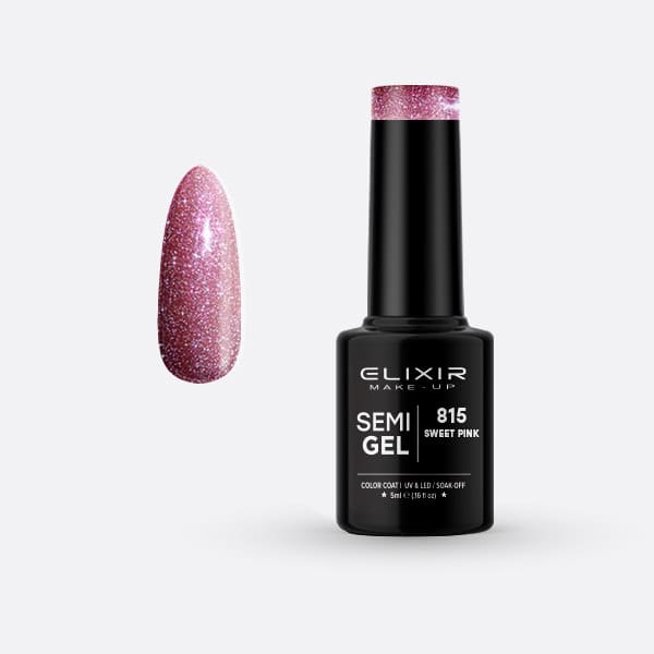 Elixir Ημιμόνιμο βερνίκι 5ml – #815 (Sweet Pink)