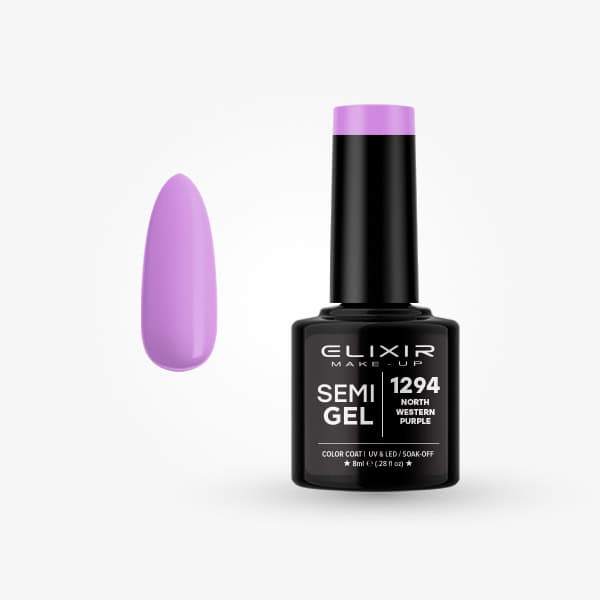 Elixir Ημιμόνιμο βερνίκι 8ml - #1294 Northwestern purple