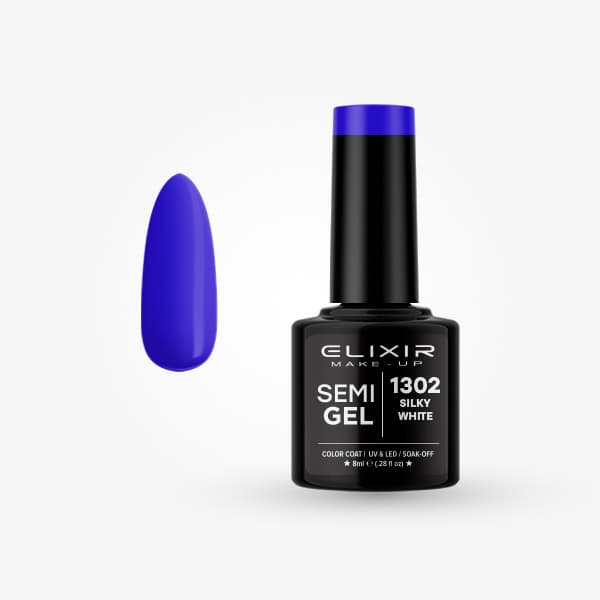 Elixir Ημιμόνιμο βερνίκι 8ml - #1302 Silky white
