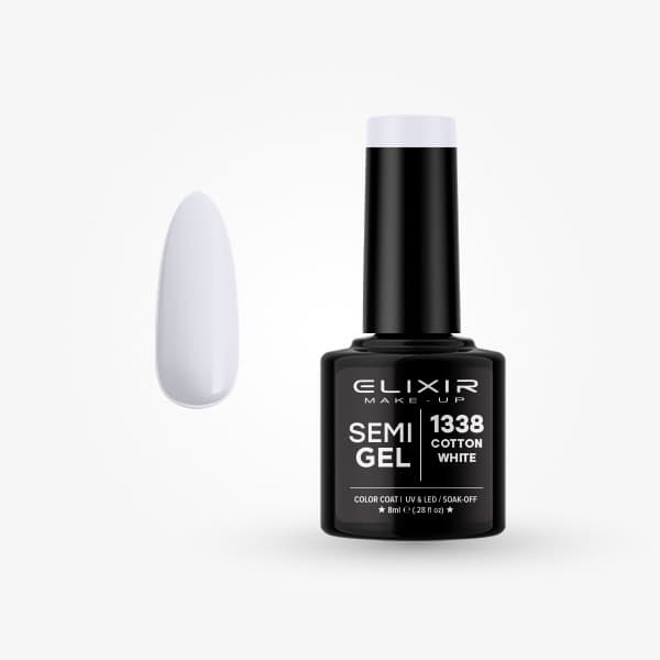 Elixir Ημιμόνιμο βερνίκι 8ml - #1338 Cotton white