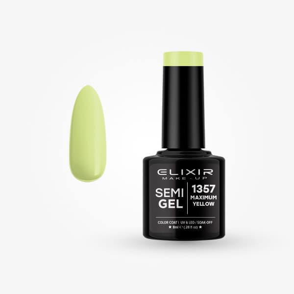 Elixir Ημιμόνιμο βερνίκι 8ml - #1357 Maximum yellow