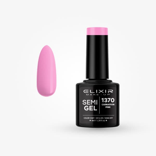 Elixir Ημιμόνιμο βερνίκι 8ml - #1370 Carnation pink