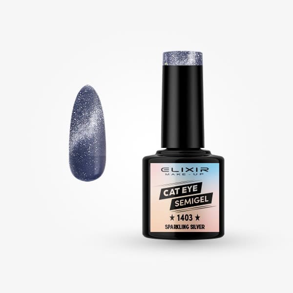 Elixir Ημιμόνιμο βερνίκι 8ml - #1403 Sparkling silver