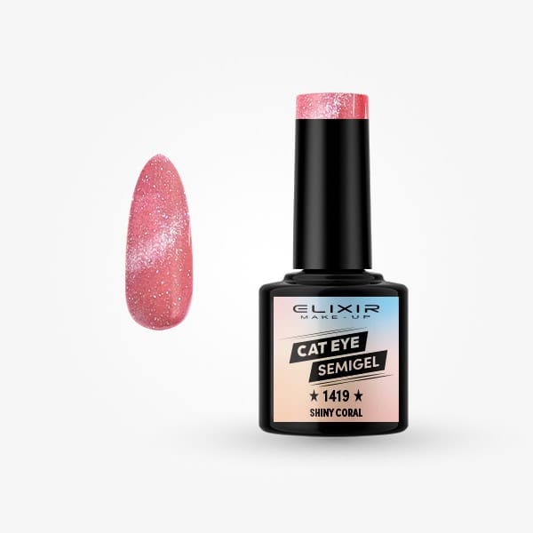 Elixir Ημιμόνιμο βερνίκι 8ml - #1419 Shiny coral