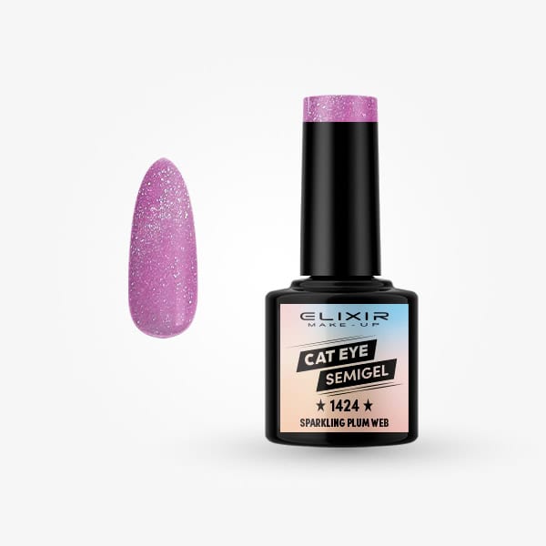 Elixir Ημιμόνιμο βερνίκι 8ml - #1424 sparkling plum web