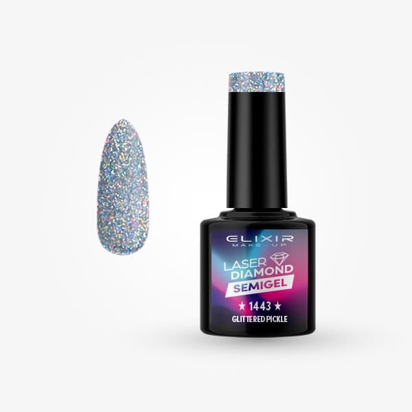Elixir Ημιμόνιμο βερνίκι 8ml - #1443 Glittered pickle