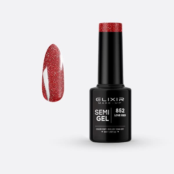 Elixir Ημιμόνιμο βερνίκι 5ml – #852 (Love Red)