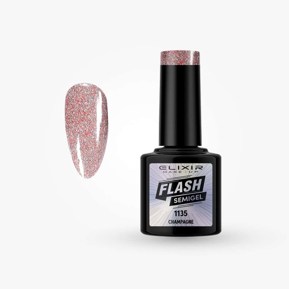 Elixir Ημιμόνιμο βερνίκι Flash 8ml – #1135 (Champagne)