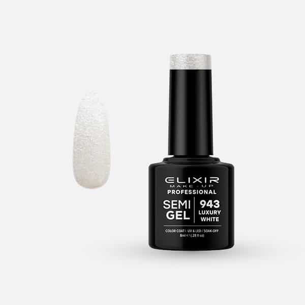 Elixir Ημιμόνιμο βερνίκι 8ml - #943 (Luxury White)