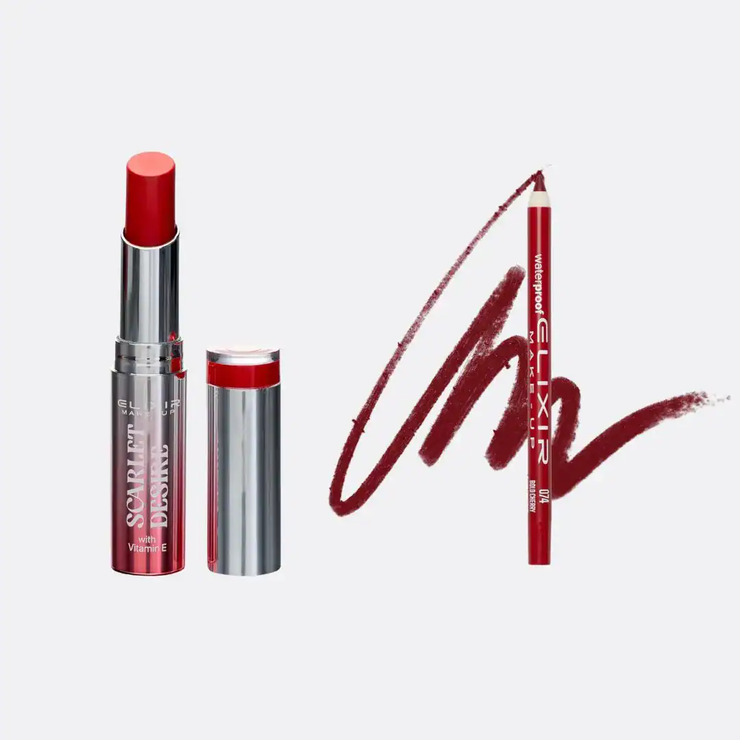 Elixir Scarlet Lip Combo Limited Edition- Merlyn